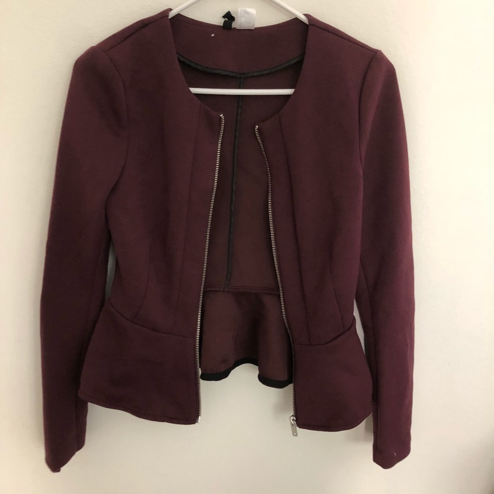 Forever 21 plum jacket